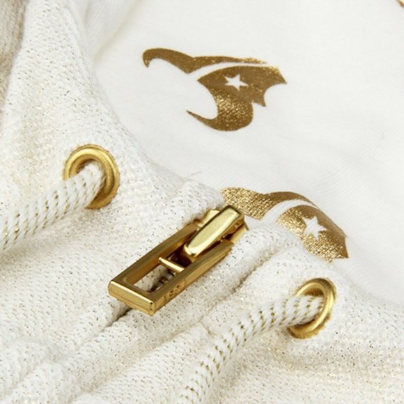 All-Sport Couture Womens NFL Houston Texans Cream Play Action Hoodie New - Picture 6 of 9